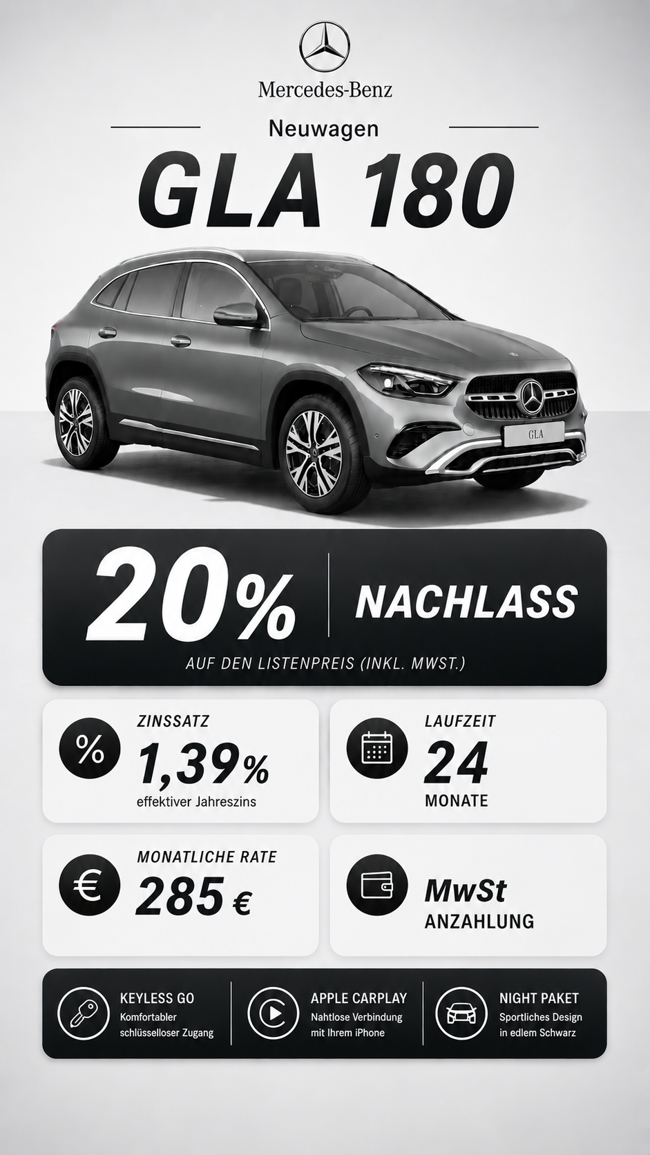 Mercedes-Benz GLA 180 Angebot