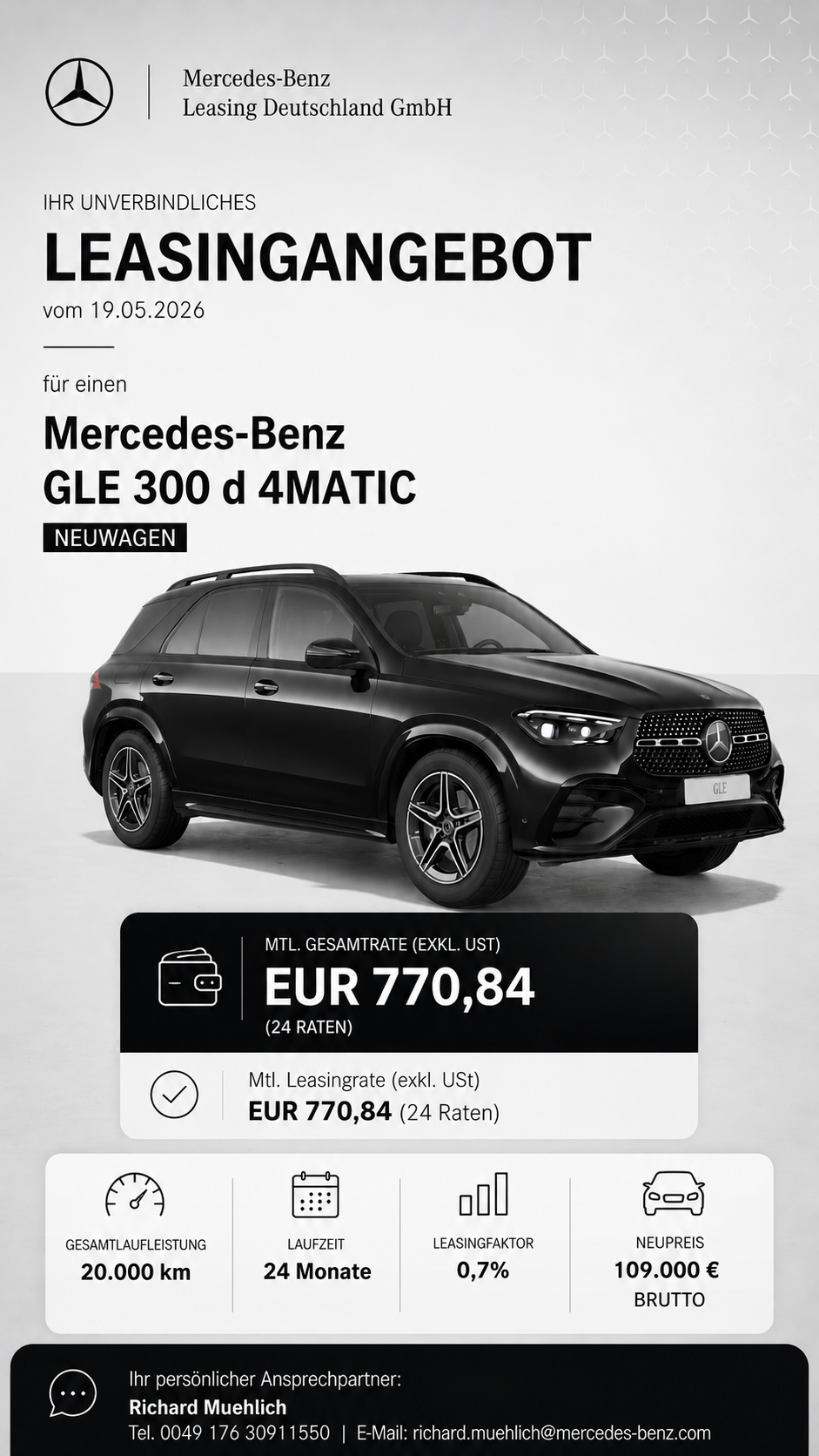 Mercedes-Benz GLE 300 d 4MATIC Angebot